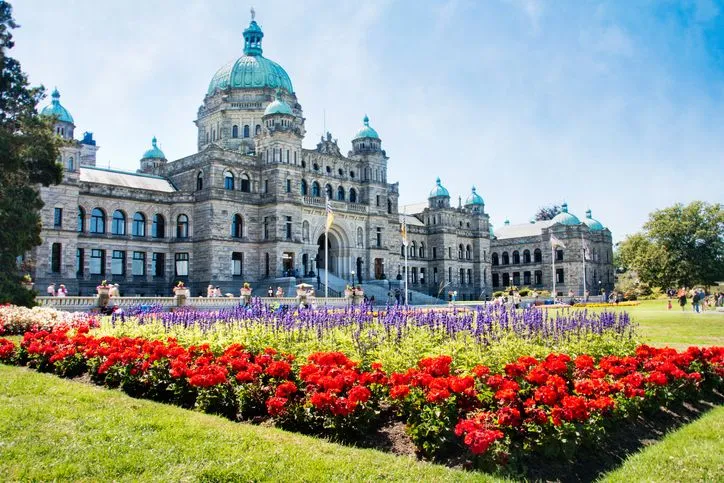 British Columbia Parliament Buildings in Victoria on a day trip from Vancouver